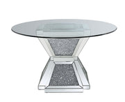 noralie-clear-glass-mirrored-faux-diamonds-dining-table-2