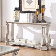 northville-antique-silver-clear-glass-sofa-table-1