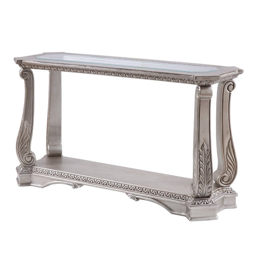 northville-antique-silver-clear-glass-sofa-table-2