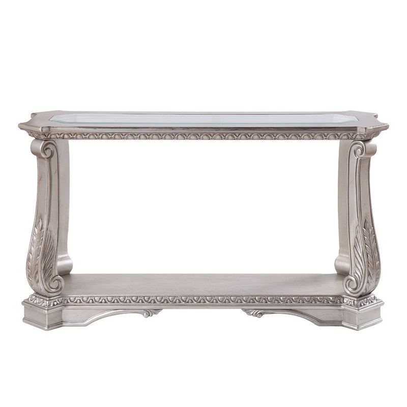 northville-antique-silver-clear-glass-sofa-table-3