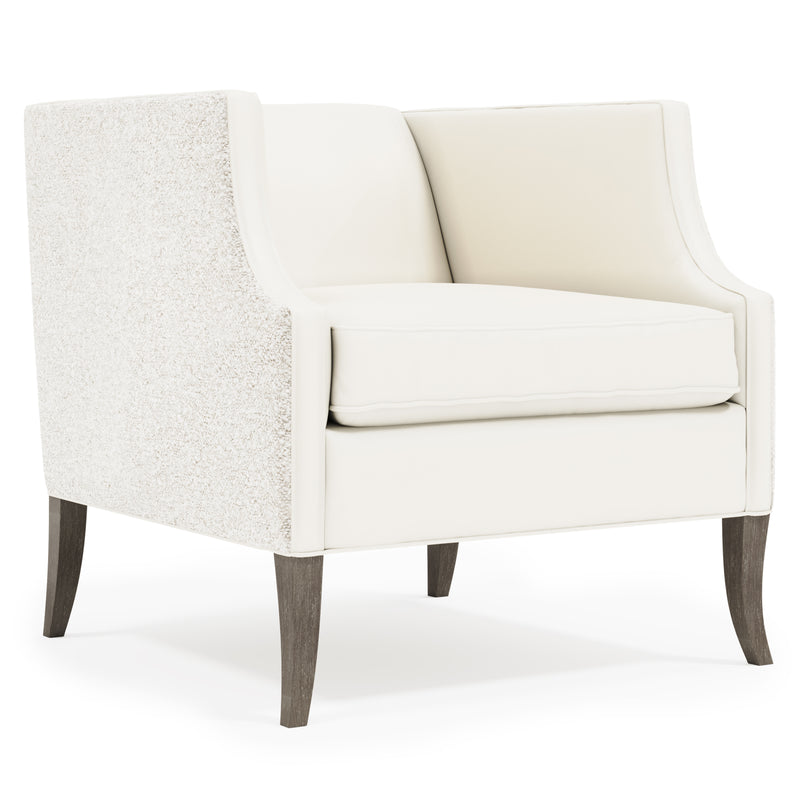 Romney Leather-Fabric Chair