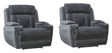 Parker Living Dalton - Lucky Charcoal Power Recliner Two Pack