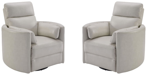 Parker Living Radius - Florence Ivory - Powered By Freemotion Cordless Power Swivel Glider Recliner Two Pack