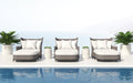 Captiva Outdoor Ottoman - Furniture City (CA)l