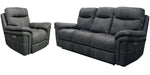 Parker Living Mason - Charcoal Power Reclining Sofa and Recliner