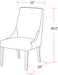 Parker House Sierra - Copley Slate Dining Chair (2/CTN Sold in pairs)