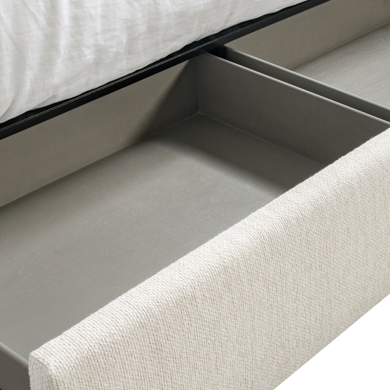 Morgan Fabric Storage Panel Bed