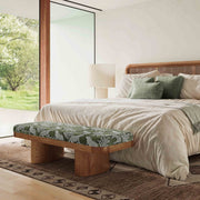 ollie-olive-green-leopard-jacquard-bench-2