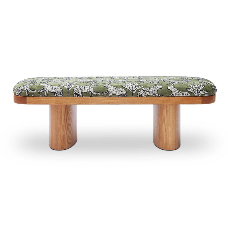 ollie-olive-green-leopard-jacquard-bench-3