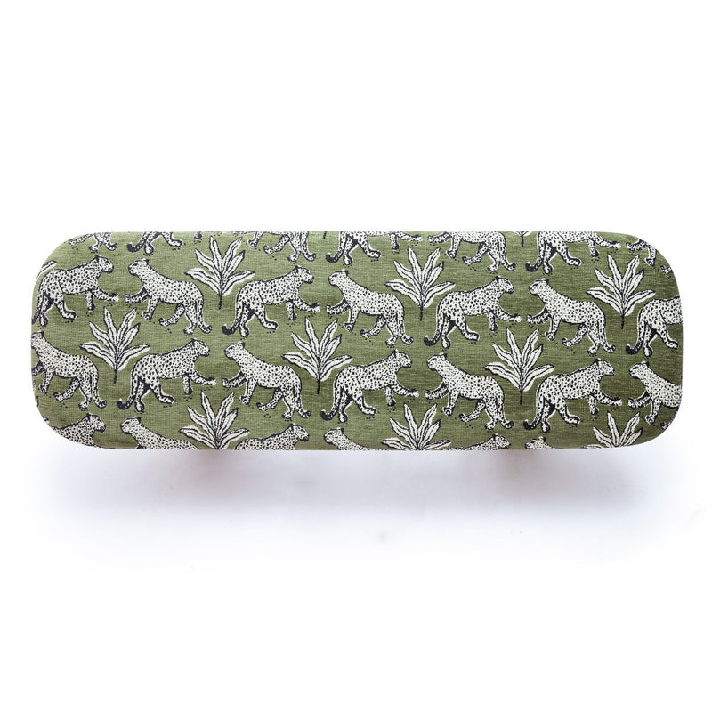 ollie-olive-green-leopard-jacquard-bench-5