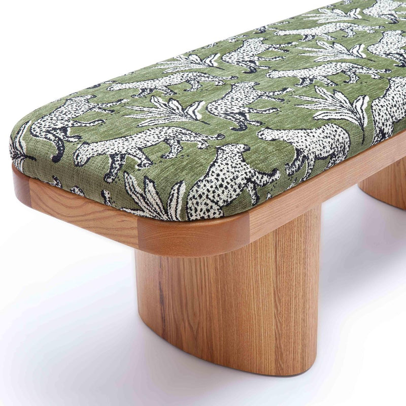 ollie-olive-green-leopard-jacquard-bench-6