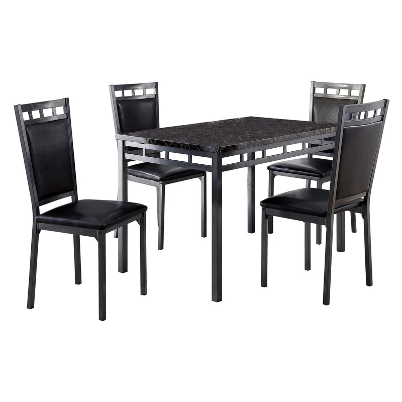 olney-dark-brown-5-piece-pack-dinette-set-faux-marble-top-4
