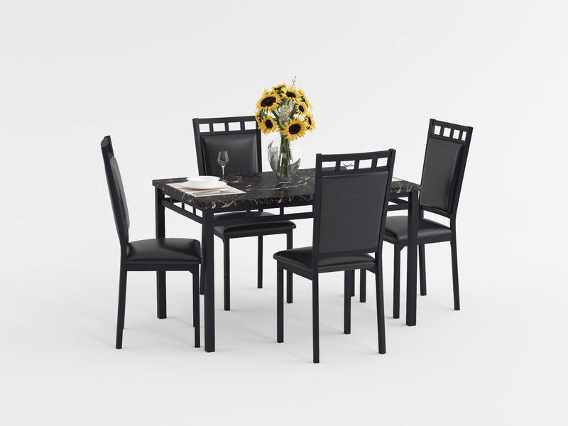 olney-dark-brown-5-piece-pack-dinette-set-faux-marble-top-5