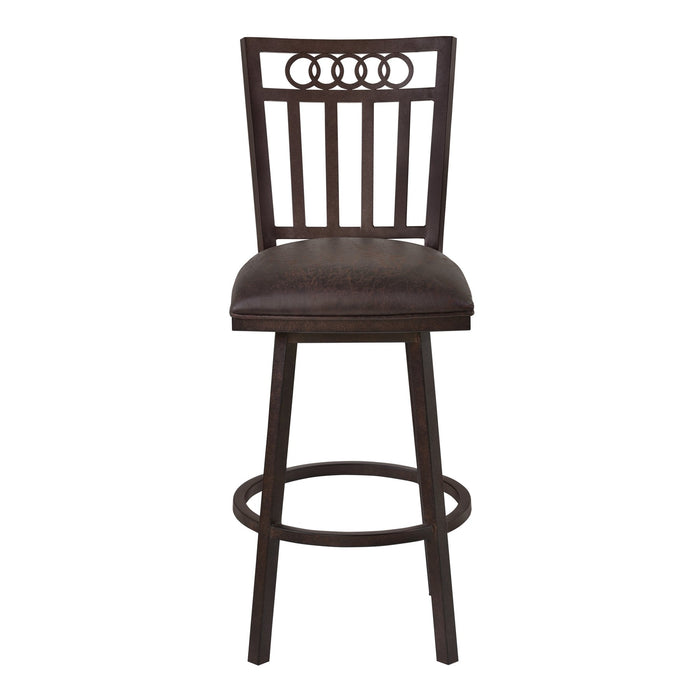 olympia-30-bar-height-metal-swivel-barstool-in-bandero-espresso-fabric-and-auburn-bay-finish-2