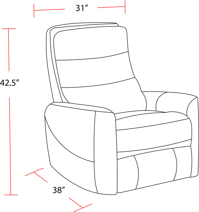 Parker Living Hercules-Haze Power Lift Recliner with Articulating Headrest
