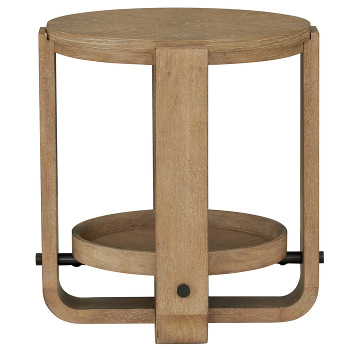 Parker House Escape Round End Table with Shelf