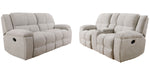 Parker Living Buster - Opal Taupe Manual Reclining Sofa and Loveseat
