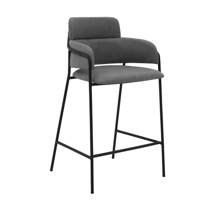 oshen-26-gray-faux-leather-and-metal-counter-height-bar-stool-1