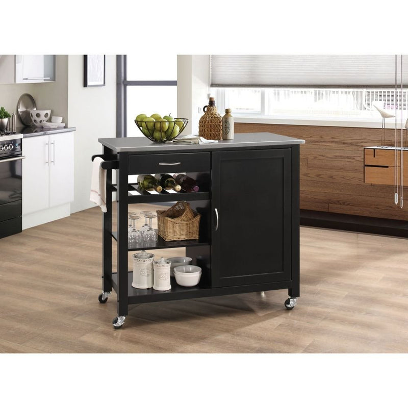 ottawa-stainless-steel-black-kitchen-cart-2