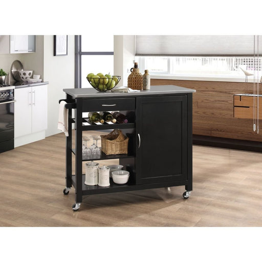 ottawa-stainless-steel-black-kitchen-cart-2