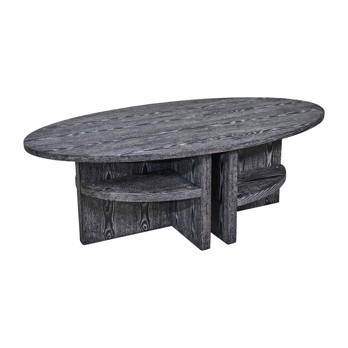oval-coffee-table-with-bottom-shelves-gray-4