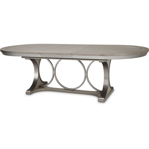 AICO Eclipse Oval Dining Table in Moonlight image