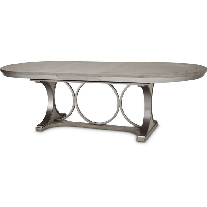 AICO Eclipse Oval Dining Table in Moonlight image