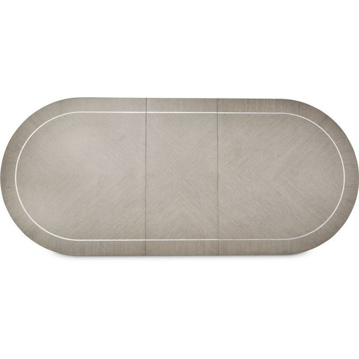 AICO Eclipse Oval Dining Table in Moonlight