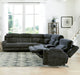 Parker Living Dalton - Lucky Charcoal 6 Piece Modular Power Reclining Sectional with Power Adjustable Headrests