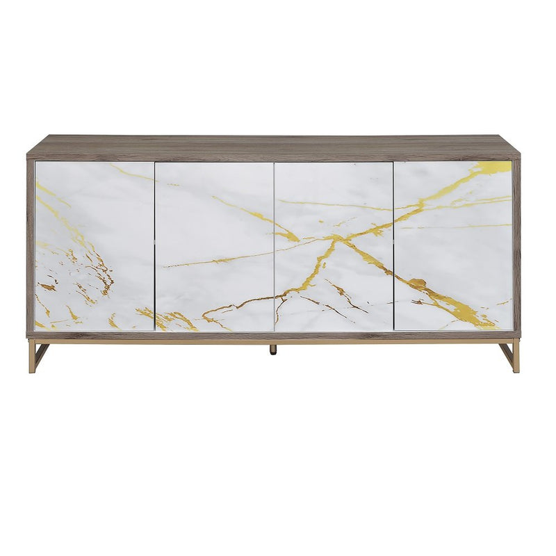 paavan-white-marble-paint-oak-champagne-console-cabinet-3
