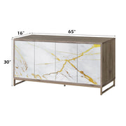 paavan-white-marble-paint-oak-champagne-console-cabinet-5
