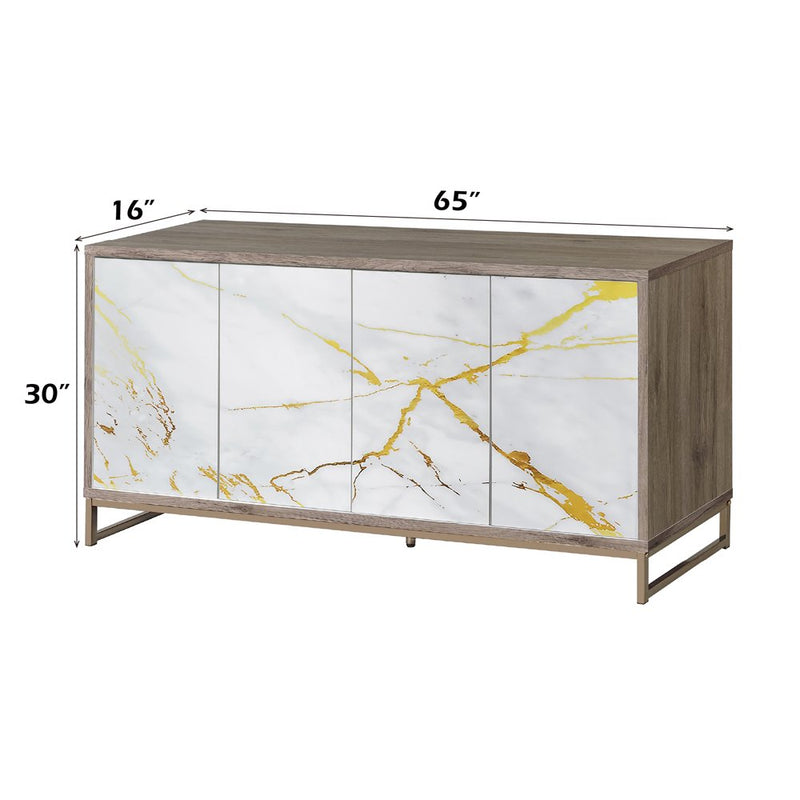 paavan-white-marble-paint-oak-champagne-console-cabinet-5