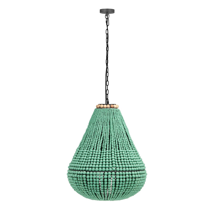 palani-green-wooden-bead-chandelier-1