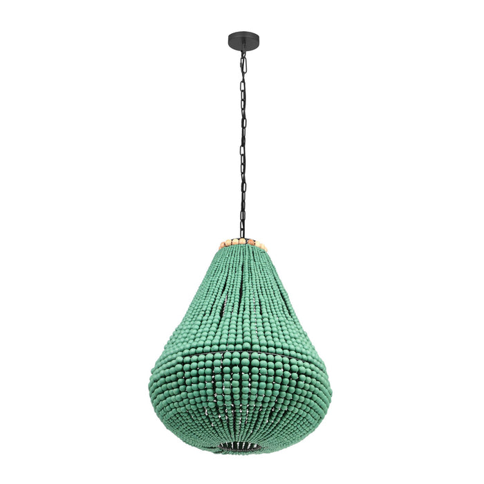 palani-green-wooden-bead-chandelier-3