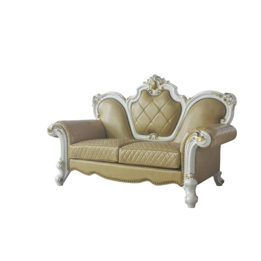 picardy-butterscotch-leatherette-antique-pearl-loveseat-w-3-pillows-1