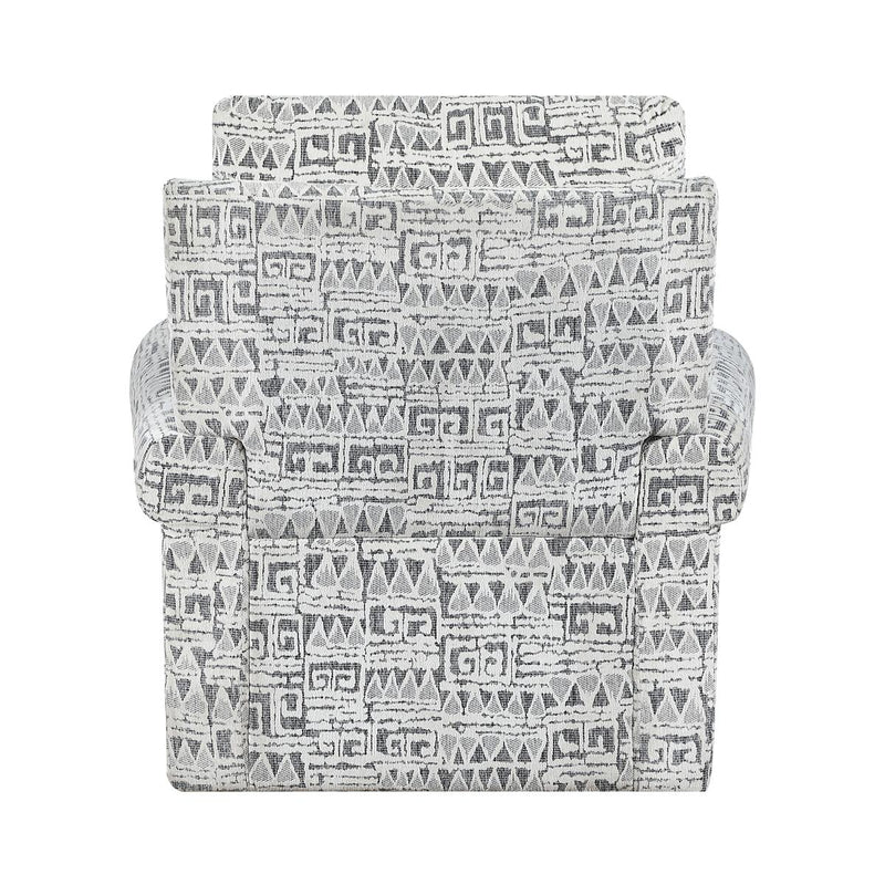pinnacle-gray-and-white-geometric-pattern-swivel-chair-1