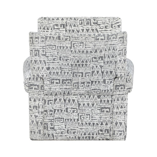 pinnacle-gray-and-white-geometric-pattern-swivel-chair-1