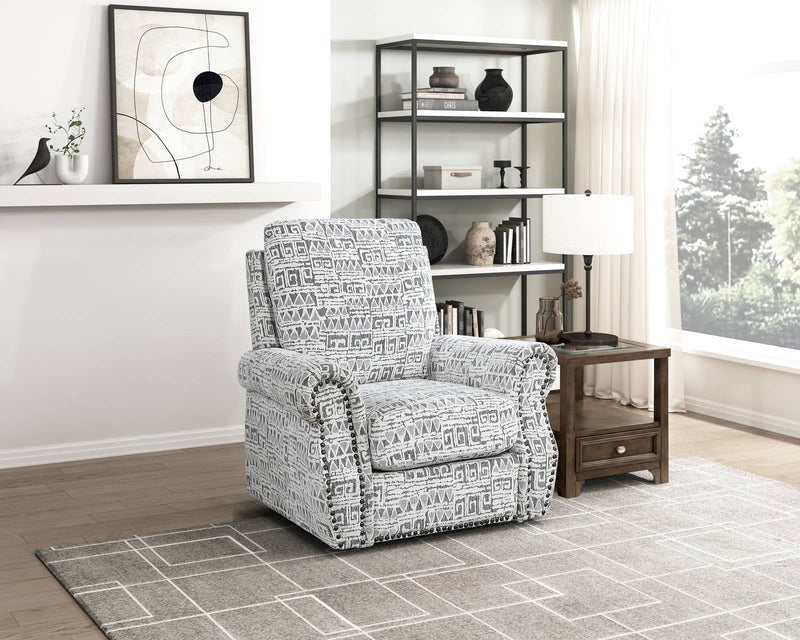 pinnacle-gray-and-white-geometric-pattern-swivel-chair-2