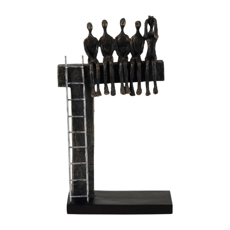polyresin-15-people-on-ledge-sculpture-bronze-1