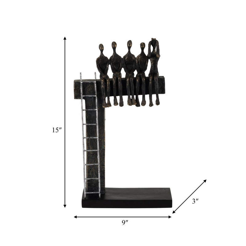 polyresin-15-people-on-ledge-sculpture-bronze-2