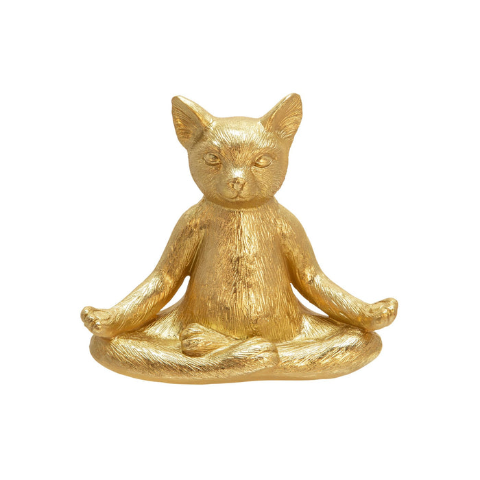 polyresin-7-yoga-cat-gold-1