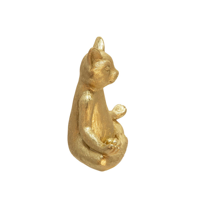 polyresin-7-yoga-cat-gold-3