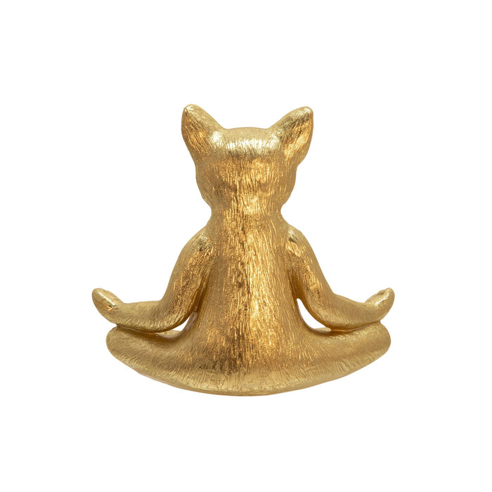polyresin-7-yoga-cat-gold-4