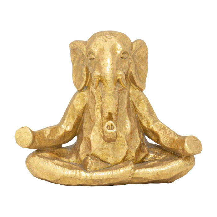 polyresin-8-meditating-elephant-gold-1