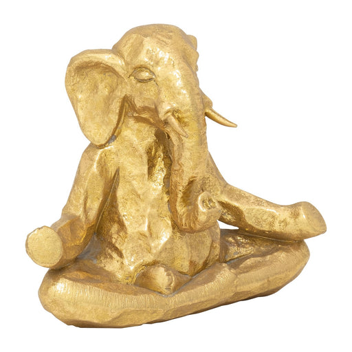 polyresin-8-meditating-elephant-gold-2