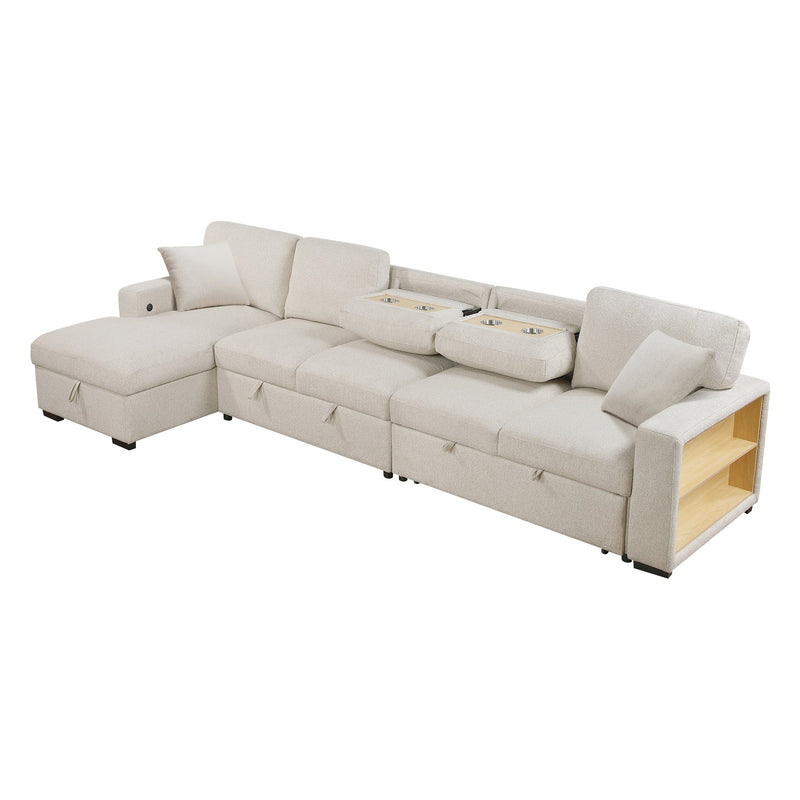 pompano-beige-3-sectional-with-left-chaise-pull-out-bed-hidden-storages-and-shelves-charging-ports-14