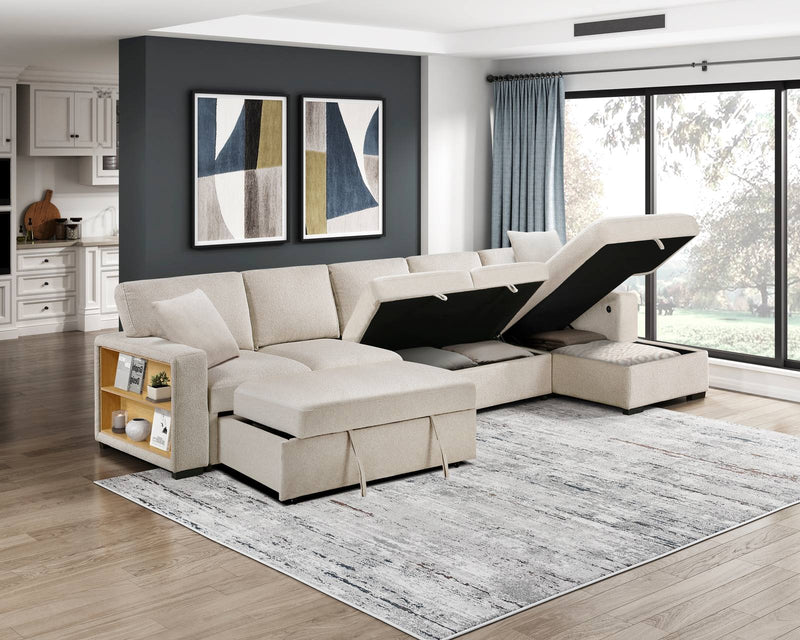 pompano-beige-3-sectional-with-right-chaise-pull-out-bed-hidden-storages-and-shelves-charging-ports-15
