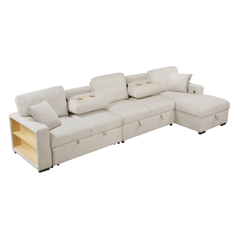 pompano-beige-3-sectional-with-right-chaise-pull-out-bed-hidden-storages-and-shelves-charging-ports-2