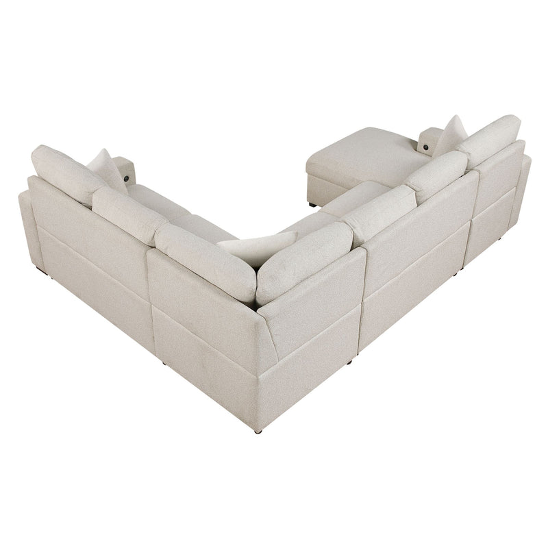 pompano-beige-4-sectional-with-left-chaise-pull-out-bed-hidden-storages-and-shelves-charging-ports-13