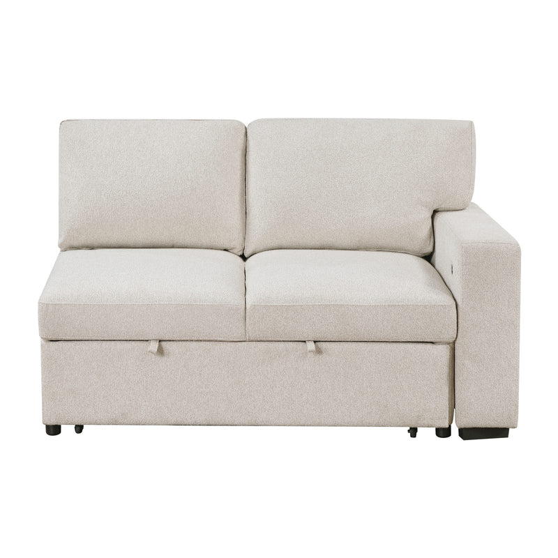 pompano-beige-4-sectional-with-left-chaise-pull-out-bed-hidden-storages-and-shelves-charging-ports-3